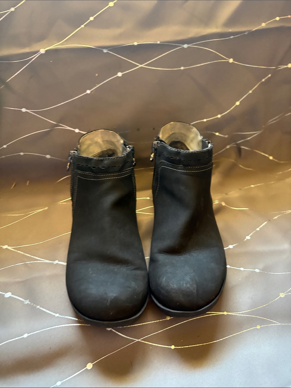 Bjorndal Black Women's Ankle Booties with Side Zipper
